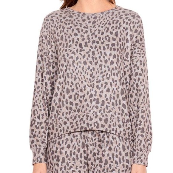 Sundry Leopard Print Sweatshirt - Size S - Picture 6 of 6
